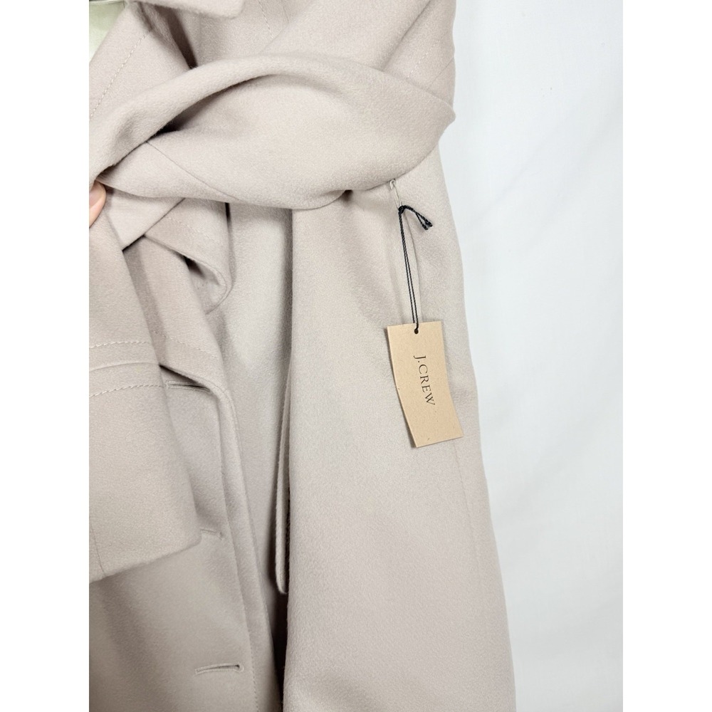 J.Crew Wool Peacoat Jacket Womens 6 Ivory Double Breasted Thinsulate NWT - Picture 12 of 16